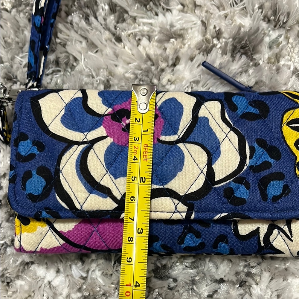 Floral Blue and Pink Women's Clutch - Picture 10 of 10